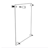Office Name Sign Holder Hotel Room Sign Blank Door Sign Plaque Wall Mount Clear 119887 6*3