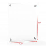 Office Name Sign Holder Hotel Room Sign Blank Door Sign Plaque Wall Mount Clear