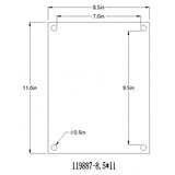 Office Name Sign Holder Hotel Room Sign Blank Door Sign Plaque Wall Mount Clear