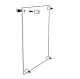 Office Name Sign Holder Hotel Room Sign Blank Door Sign Plaque Wall Mount Clear