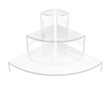 Triangle Shaped Acrylic Risers, Set of 3   Clear 119927