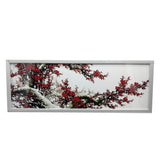 40 Wide x 13.5 Tall Panoramic Picture Frame, Snap Open Front Load, Wall-Mounting, 1-inch Profile-Silver, Painting Pictured is Included 119932