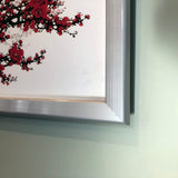40 Wide x 13.5 Tall Panoramic Picture Frame, Snap Open Front Load, Wall-Mounting, 1-inch Profile-Silver, Painting Pictured is Included 119932