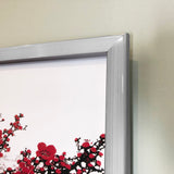 40 Wide x 13.5 Tall Panoramic Picture Frame, Snap Open Front Load, Wall-Mounting, 1-inch Profile-Silver, Painting Pictured is Included 119932