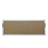 40 Wide x 13.5 Tall Panoramic Picture Frame, Snap Open Front Load, Wall-Mounting, 1-inch Profile-Silver, Painting Pictured is Included 119932