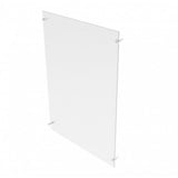 24 x 36 Acrylic Sign Holder for Wall, Standoff Hardware & Magnets   Clear 119947
