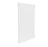 24 x 36 Acrylic Sign Holder for Wall, Standoff Hardware & Magnets   Clear 119947