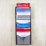 5 Tier Wall Mount File Holder Black Literature Rack, 9.7 Wide Pockets 10X26X3 119953