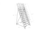 10 Tiered Wire Floor Literature Stand Magazines Holder Display