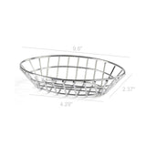 Oval Wire Basket   Stainless Steel 119966