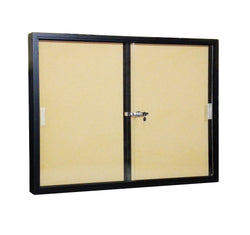 48x36 Message Box Cork Board Bulletin Board Lock Sliding Glass Door Bulletin