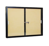 48x36 Message Box Cork Board Bulletin Board Lock Sliding Glass Door Bulletin