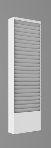Wall Cubicle Mount File Holder Literature Display Letter Slot 119985 WHITE