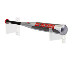 Baseball Bat Display Baseball Horizontal Wall Mount Bracket Clear Baseball Riser Softball bats Lacrosse sticks