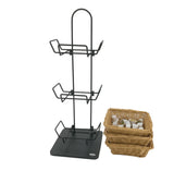 FixtureDisplays? Mini 3 Tier Wicker Basket Organizer, Basket Rack to Tidy Your rooms, Tables, Helping Children Liking for Organizing 119999
