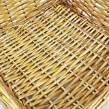 16X16X4.7 Rectangular Wicker Baskets Brown Woven Rattan Display Organizer 120005-BASKET