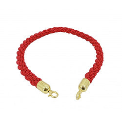 Stanchion Braided Rope 1.5 Diameter, 60 Long, Gold Ends, Crowd Control