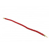 Stanchion Braided Rope 1.5 Diameter, 60 Long, Gold Ends, Crowd Control