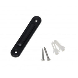 Wall Mounted Retractable Stanchion Belt Receiver   Black 12004 12
