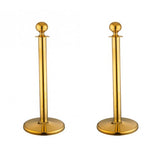 Crowd Control Stanchion Queue Barrier Post Gold Crown Top Take Ropes 12004 5