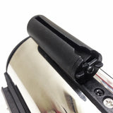 Stanchion Queue Barrier Post Wall Mount Retractable Ribbon 16' Belt Black 12004 8 BLACK