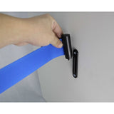 Stanchion Queue Barrier Post Wall Mount Retractable Ribbon 16 Belt BLUE 12004-8-BLUE