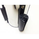 Stanchion Queue Barrier Post Wall Mount Retractable Ribbon 16' Belt Black