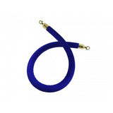 Crowd Control Stanchion Queue Barrier Post 59 Blue Velvet Rope 12004 9 BLUE GOLD