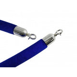 Crowd Control Stanchion Queue Barrier Post 59 Blue Velvet Rope