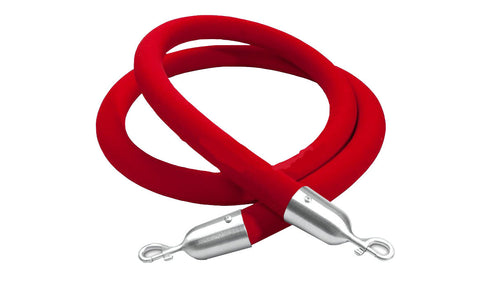 Crowd Control Stanchion Queue Barrier Post 60 Red Velvet Rope 12004 9 RED