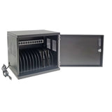 20.5W X 17H X 14D Tablet Charging Cabinet Wall Mount, 12 Outlet Strip 120040
