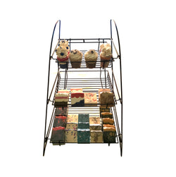 3 Tier Wire Display Rack Bakery Snacks Confection Tray Display Countertop Stand