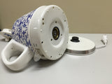 Teapot Ceramic English Paisley 10pc Set w/warming, Gift, Buffet 12027