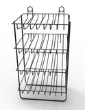 Black Wire Small Bottle Canister 1.7 Wide Slot Nail Polish Display Rack Countertop