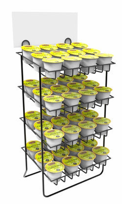 Black Wire Small Bottle Canister 1.7 Wide Slot Nail Polish Display Rack Countertop