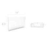 Wall Mount Sign Holder Clear Acrylic Picture Frame Transparent Poster Frame