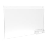Wall Mount Sign Holder Clear Acrylic Picture Frame Transparent Poster Frame