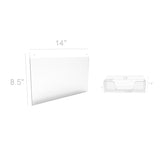 Wall Mount Sign Holder Clear Acrylic Picture Frame Transparent Poster Frame