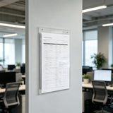 Wall Mount Sign Holder Clear Acrylic Picture Frame Transparent Poster Frame 12061 8.5X11 24PK