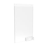Wall Mount Sign Holder Clear Acrylic Picture Frame Transparent Poster Frame