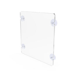8.5x11 Acrylic Sign Holder with Suction Cups 12063