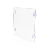 8.5x11 Acrylic Sign Holder with Suction Cups 12063