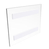 11 x 8.5h Wall Mount Clear Window Signs Plexiglass Acrylic Landscape Frame 12067