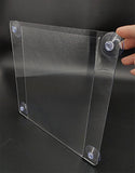 Clear Window Sign Holder with Suction Cups 8.5X11 Made from Durable PET Material