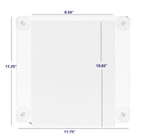 Clear Window Sign Holder with Suction Cups 8.5X11 Made from Durable PET Material