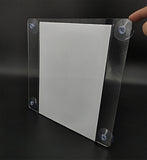 Clear Window Sign Holder with Suction Cups 8.5X11 Made from Durable PET Material