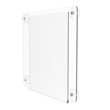 Clear Window Sign Holder with Suction Cups 8.5X11 Made from Durable PET Material