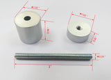 4PK Aluminum Standoff Metal Standoffs 1/4x20 Hardware for Glass