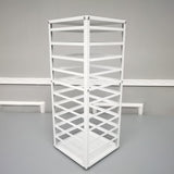 FixtureDisplays® Jewelry Displays, Counter top Earring Card Spinning Retail Rack White 12x12x32" 10 Tiers 12088NEW