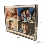 Deluxe Thick Plexiglass Acrylic Picture Frame Magnetic Closure 4.25*5.75 12092